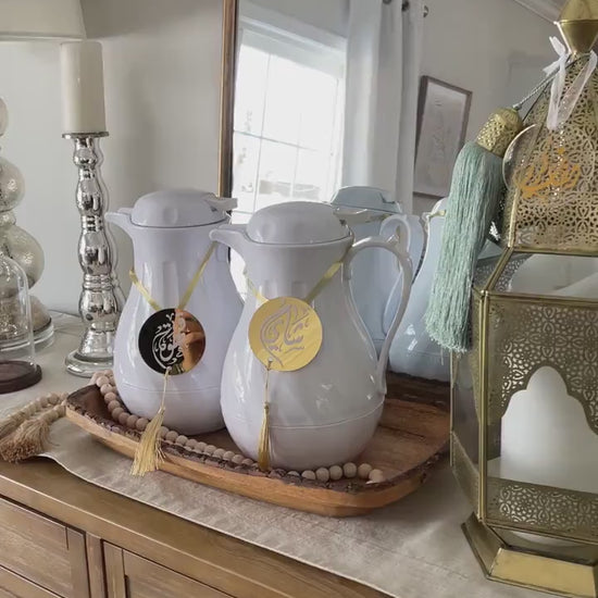 Ramadan coffee and tea acrylic tags in arabic calligraphy, ramadan decor, arabic calligraphy, arabic coffee decor, Ramadan decoration