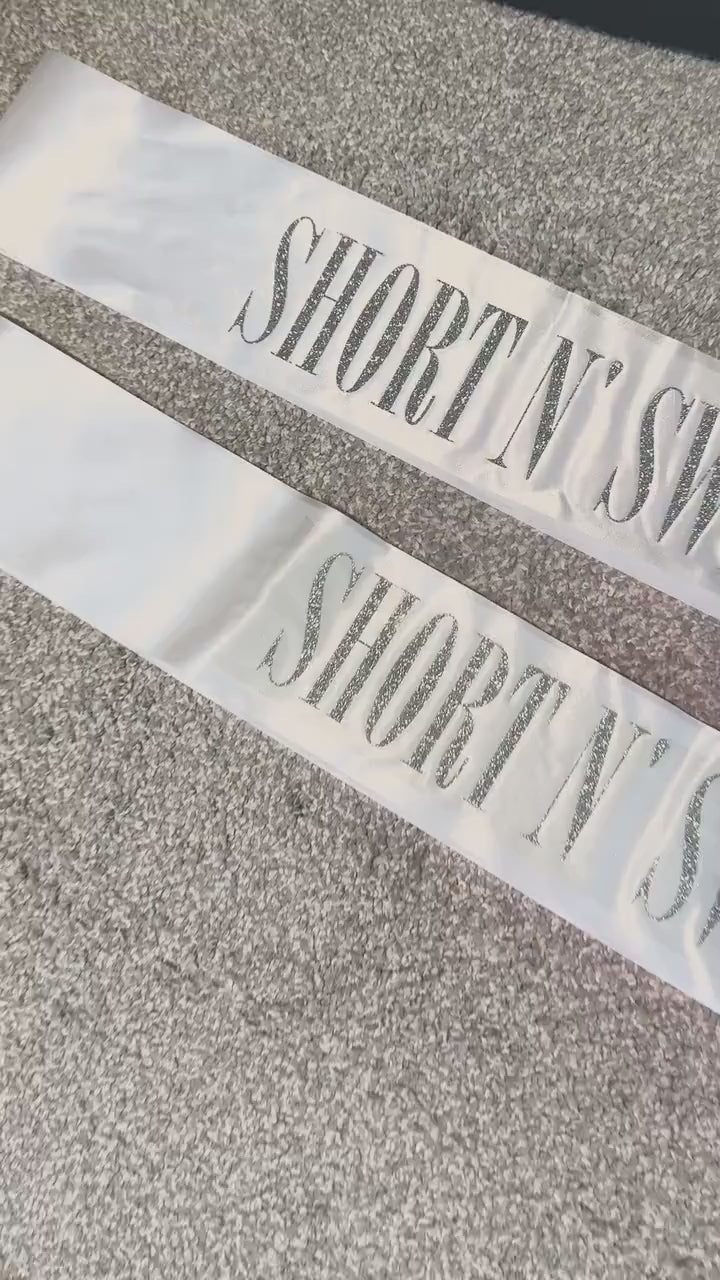 Short n Sweet sash - adult size - Sabrina carpenter concert outfits